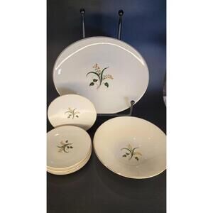 VTG Edwin Knowles Forsythia MCM Dinnerware Mid Century Modern 1940